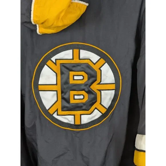 Vintage Starter Boston Bruins Pullover Puffer Coat w/ Front Pocket Size 2XL/XXL - Picture 11 of 15